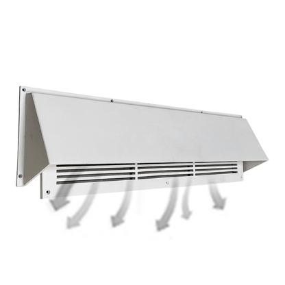 Floor Vent Air Deflector / Diverter – 30″, Covers Mostly 4″X30″, 6″X30″ And 8″X30″, Vent Duct Openings, Decorative HVAC Duct Cover  -  Heavy Duty Cast Aluminum Metal Powder Coated Re-Paintable For Floors, Wall and Ceiling - Modern Design