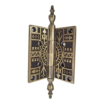 Brass Hinge 3.5″X 3.5″ Decorative Antique Brass