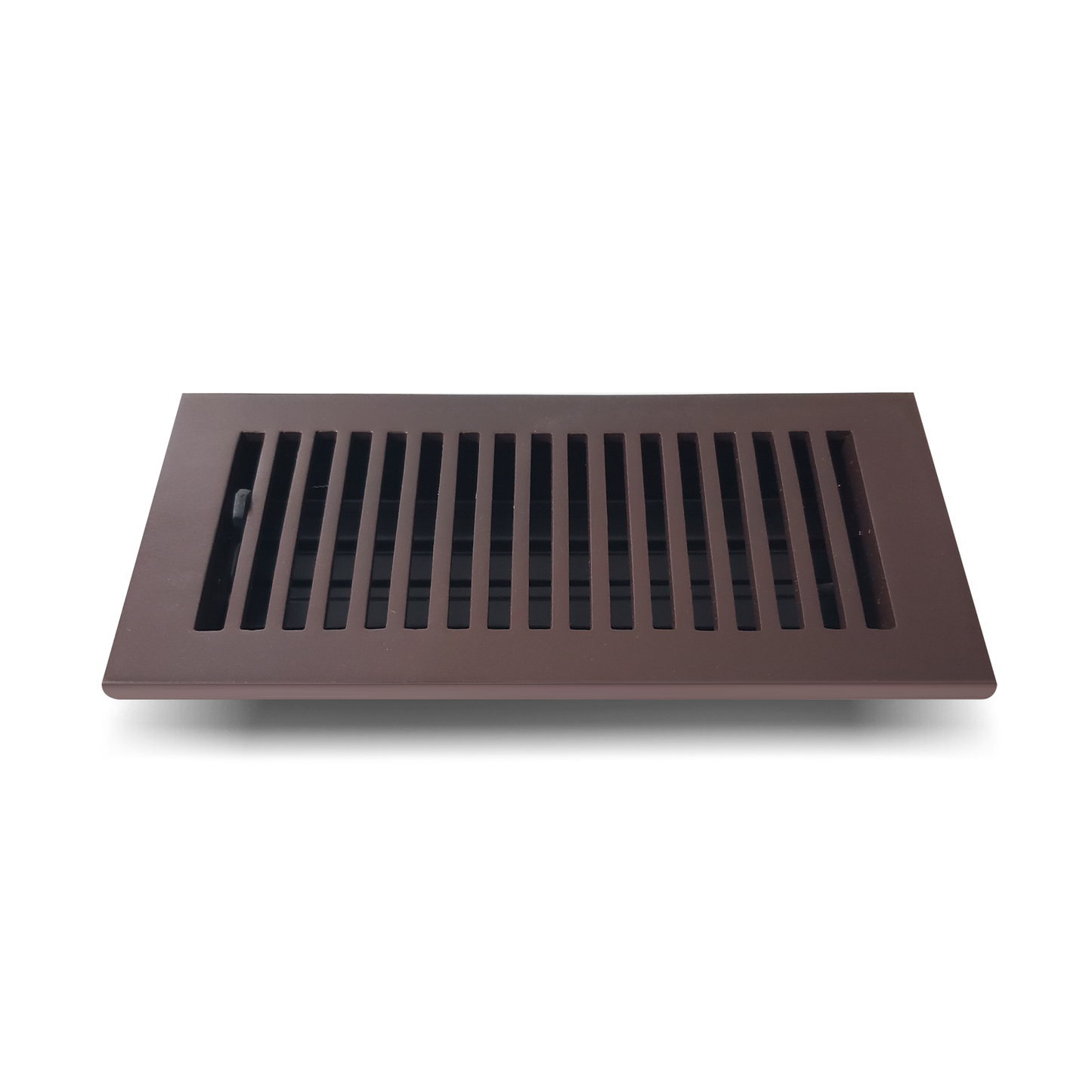 Floor Vent Cover / Register Size: 3” X 10” With Damper Top Faceplate Outer Size 12″X5″, Thickness 5 Mm, Handcrafted High-Quality Metal – Cast Aluminum Powder Coated Re-Paintable For Floors, Walls, And Ceilings – Modern And Contemporary Design (VR 102)