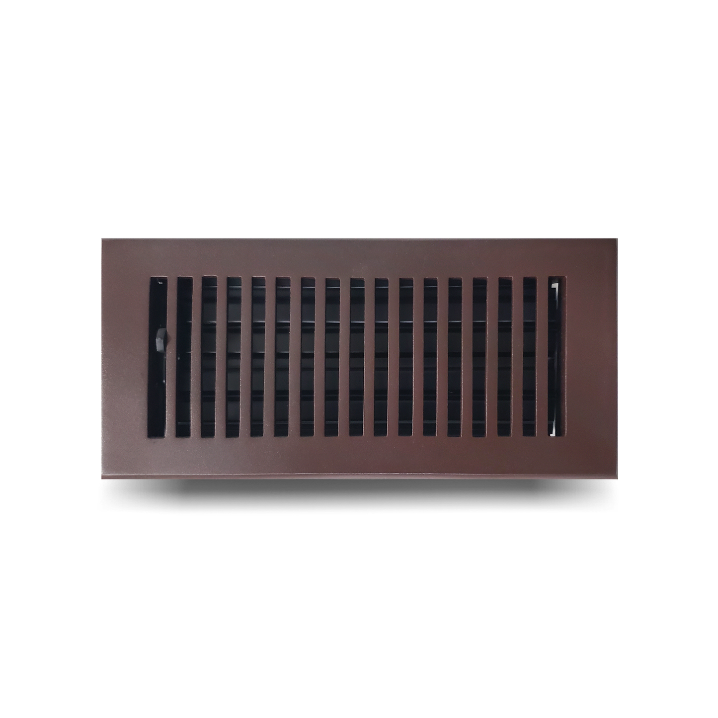 Floor Vent Cover / Register Size: 3” X 10” With Damper Top Faceplate Outer Size 12″X5″, Thickness 5 Mm, Handcrafted High-Quality Metal – Cast Aluminum Powder Coated Re-Paintable For Floors, Walls, And Ceilings – Modern And Contemporary Design (VR 102)