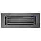 Floor Vent Cover / Register Size: 3” X 10” With Damper Top Faceplate Outer Size 12″X5″, Thickness 5 Mm, High-Quality Metal – Cast Aluminum Powder Coated Re-Paintable For Floors, Walls, And Ceilings – Modern Linear Design (VR 109)