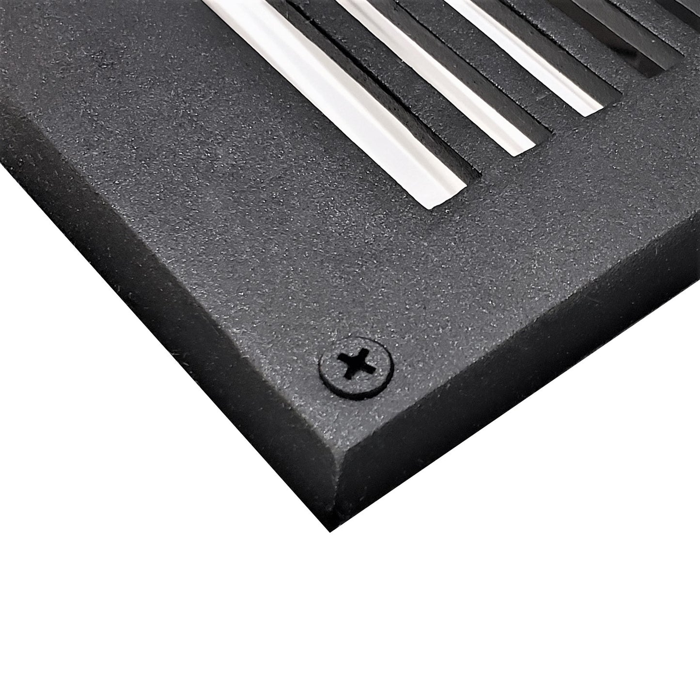 Floor Vent Cover / Register Size: 4” X 10” With Damper Top Faceplate Outer Size 6″ X 12″, Thickness 5 Mm, High-Quality Metal – Cast Aluminum Powder Coated Re-Paintable For Floors, Walls, And Ceilings – Modern And Contemporary Design (VR 102)