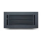 Floor Vent Cover / Register Size: 4” X 10” With Damper Top Faceplate Outer Size 6″ X 12”, Thickness 5 Mm, High-Quality Metal – Cast Aluminum Powder Coated Re-Paintable For Floors, Walls, And Ceilings – Modern Linear Design (VR 109)