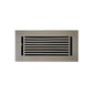 Floor Vent Cover / Register Size: 4” X 10” With Damper Top Faceplate Outer Size 6″ X 12”, Thickness 5 Mm, High-Quality Metal – Cast Aluminum Powder Coated Re-Paintable For Floors, Walls, And Ceilings – Modern Linear Design (VR 109)