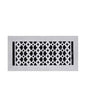 Cast Aluminum Floor Vent Cover / Register Size: 6” X 14” With Damper Top Faceplate Outer Size 7-3/4″ X 15-3/4″, Thickness 5 mm Handcrafted Tudor Mushroom Design (VR 100)