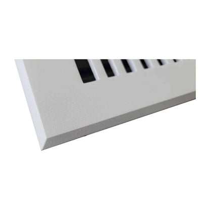 Floor Vent Cover / Register Size: 8” X 14” With Damper Top Faceplate Outer Size 10″ X 16″, Thickness 5 Mm, High-Quality Metal – Cast Aluminum Powder Coated Re-Paintable For Floors, Walls, And Ceilings – Modern And Contemporary Design (VR 102)