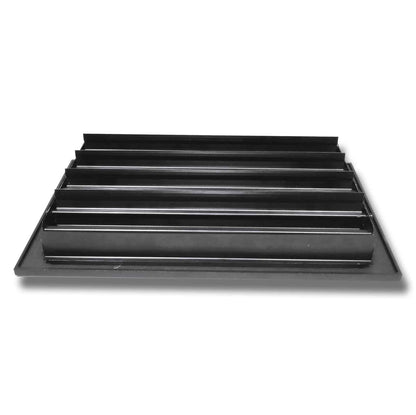 Floor Vent Cover / Register Size: 8” X 14” With Damper Top Faceplate Outer Size 10″ X 16″, Thickness 5 Mm, High-Quality Metal – Cast Aluminum Powder Coated Re-Paintable For Floors, Walls, And Ceilings – Modern And Contemporary Design (VR 102)