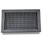 Floor Vent Cover / Register Size: 8” X 14” With Damper Top Faceplate Outer Size 10″ X 16″, Thickness 5 Mm, High-Quality Metal – Cast Aluminum Powder Coated Re-Paintable For Floors, Walls, And Ceilings – Modern And Contemporary Design (VR 102)