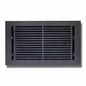 Floor Vent Cover / Register Size: 8” X 14” With Damper Top Faceplate Outer Size 9-1/2” X16”, Thickness 5 Mm, High-Quality Metal – Cast Aluminum Powder Coated Re-Paintable For Floors, Walls, And Ceilings – Modern Linear Design (VR 109)