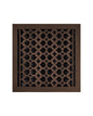 Cast Iron Floor Vent Cover / Register Size: 13” X 13” With Damper Top Faceplate Outer Size 14-1/2" X 15-1/4", Thickness 5 Mm, Handcrafted Tudor Mushroom Design (VR100)