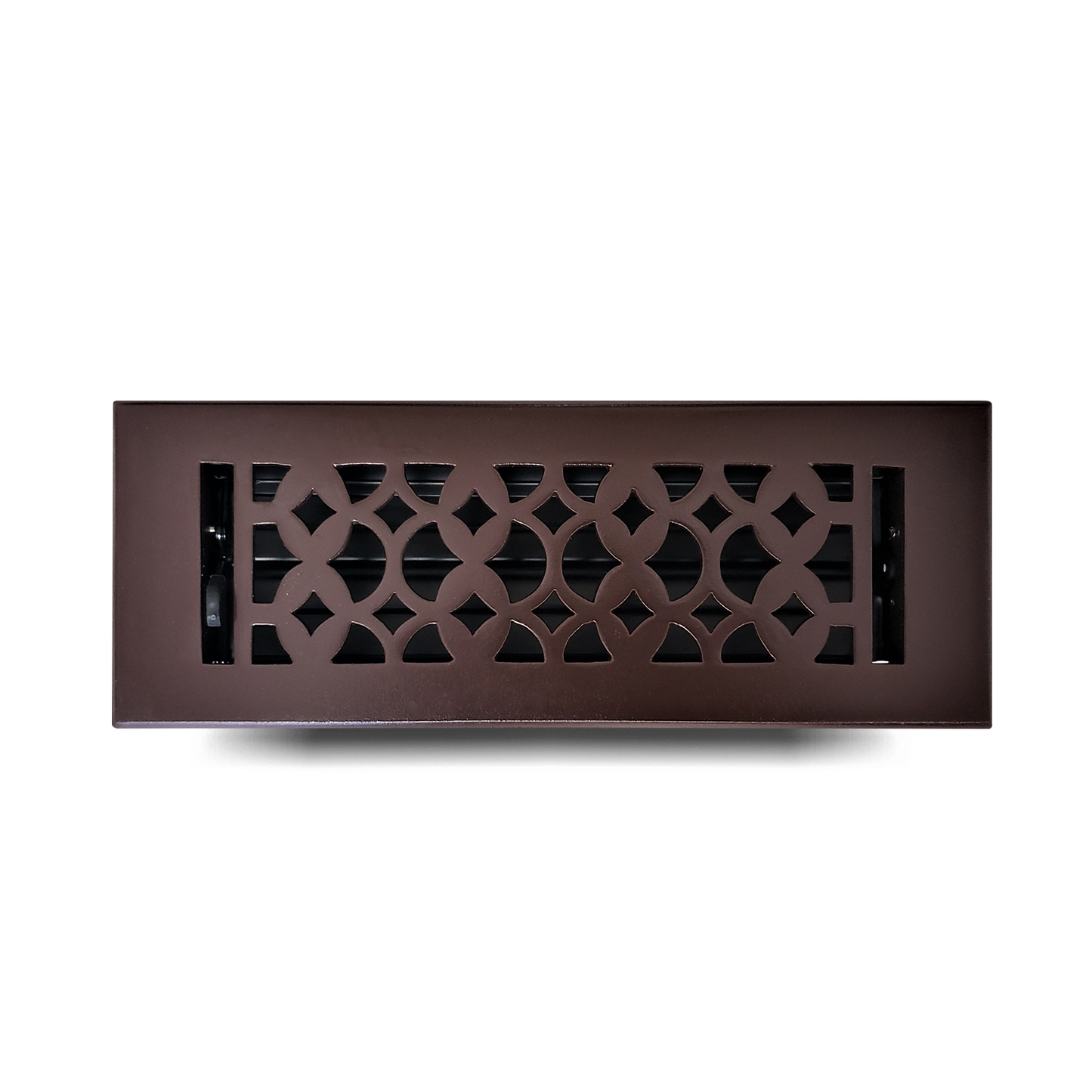 Cast Iron Floor Vent Cover / Register Size: 3” X 10” With Damper Top Faceplate Outer Size 12"X5", Thickness 5 Mm, Handcrafted Tudor Mushroom Design (VR100)