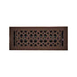 Cast Iron Floor Vent Cover / Register Size: 4” X 12” With Damper Top Faceplate Outer Size 5-1/2" X 14", Thickness 5 Mm, Handcrafted Tudor Mushroom Design (VR100)