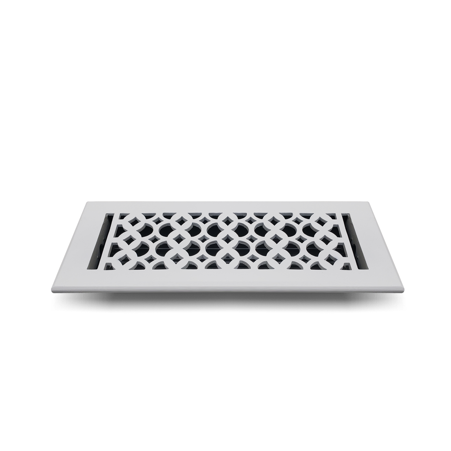 Cast Iron Floor Vent Cover / Register Size: 4” X 12” With Damper Top Faceplate Outer Size 5-1/2" X 14", Thickness 5 Mm, Handcrafted Tudor Mushroom Design (VR100)