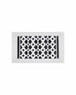 Cast Iron Floor Vent Cover / Register Size: 6” X 10” With Damper Top Faceplate Outer Size 7-1/4" X 11-3/4", Thickness 5 Mm, Handcrafted Tudor Mushroom Design (VR100)