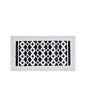 Cast Iron Floor Vent Cover / Register Size: 6” X 12” With Damper Top Faceplate Outer Size 7-1/4" X 14", Thickness 5 Mm, Handcrafted Tudor Mushroom Design (VR100)