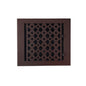 Cast Iron Floor Vent Cover / Register Size: 8” X 8” With Damper Top Faceplate Outer Size 9-1/2" X 10", Thickness 5 Mm, Handcrafted Tudor Mushroom Design (VR100)