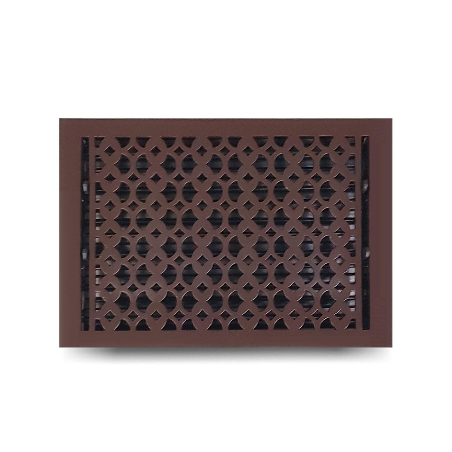 Cast Aluminum Floor Vent Cover / Register Size: 10” X 14” With Damper Top Faceplate Outer Size 11" X 15-1/2" Thickness 5 Mm, Handcrafted Tudor Mushroom Design (VR100)