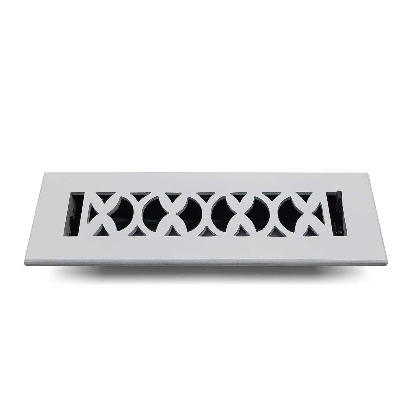 Cast Aluminum Floor Vent Cover / Register Size: 2” X 10” With Damper Top Faceplate Outer Size 4” X 12”, Thickness 5 mm Handcrafted Tudor Mushroom Design (VR 100)