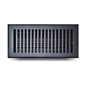 Floor Vent Cover / Register Size: 4” X 12” With Damper Top Faceplate Outer Size 5.6" X 11.6", Thickness 5 Mm, Handcrafted High-Quality Metal – Cast Aluminum Powder Coated Re-Paintable For Floors, Walls, And Ceilings – Modern & Contemporary Design (VR 102)