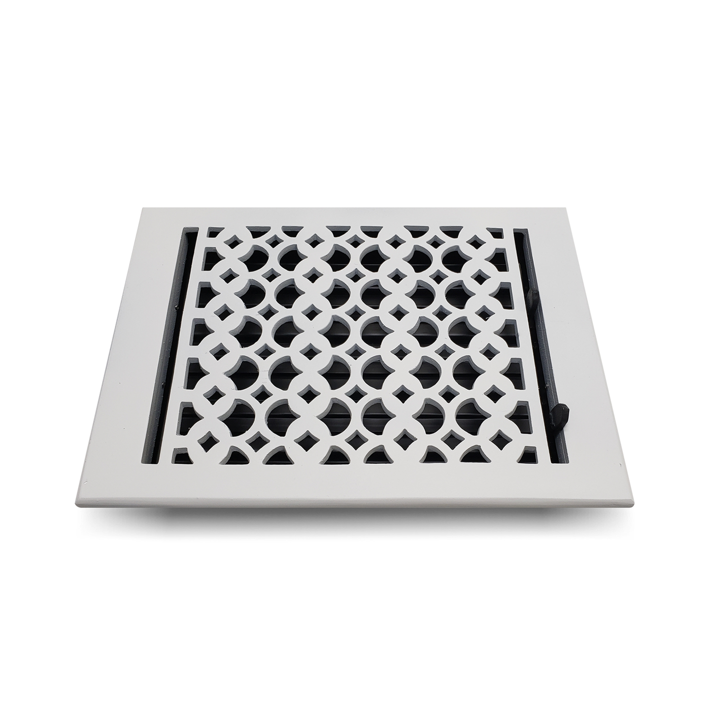 Cast Aluminum Floor Vent Cover / Register Size: 8” X 10” With Damper Top Faceplate Outer Size 9-1/4″ X 11-3/4″, Thickness 5 mm Handcrafted Tudor Mushroom Design (VR 100)