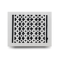 Cast Aluminum Floor Vent Cover / Register Size: 8” X 10” With Damper Top Faceplate Outer Size 9-1/4″ X 11-3/4″, Thickness 5 mm Handcrafted Tudor Mushroom Design (VR 100)