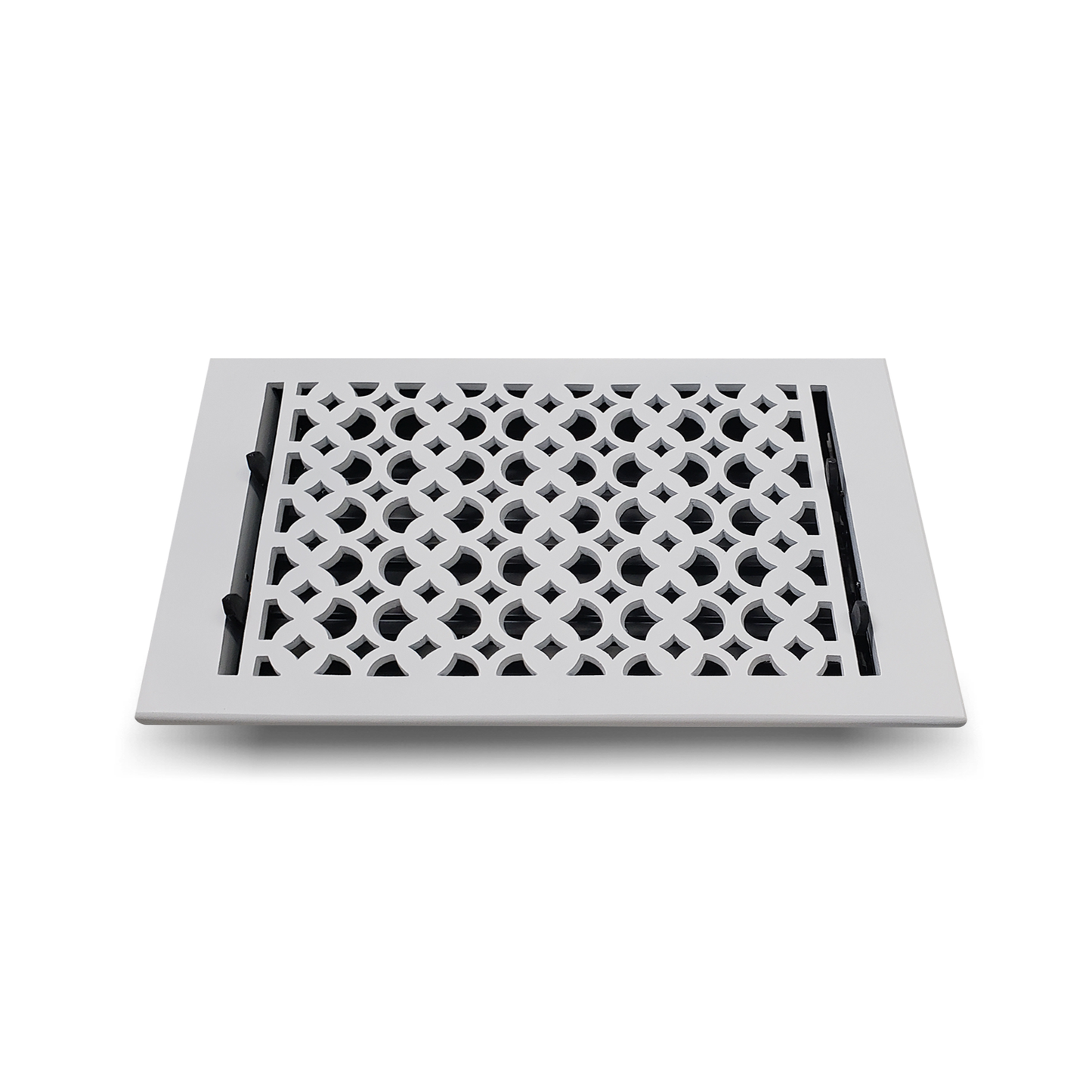 Cast Aluminum Floor Vent Cover / Register Size: 8” X 12” With Damper Top Faceplate Outer Size 9-1/4″ x 14″, Thickness 5 mm Handcrafted Tudor Mushroom Design (VR 100)