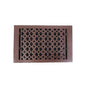 Cast Iron Floor Vent Cover / Register Size: 8” X 14” With Damper Top Faceplate Outer Size 9-1/4" X 15-3/4", Thickness 5 Mm, Handcrafted Tudor Mushroom Design (VR100)