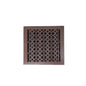 Cast Iron Floor Vent Cover / Register Size: 10” X 10” With Damper Top Faceplate Outer Size 12" X 12", Thickness 5 Mm, Handcrafted Tudor Mushroom Design (VR100)