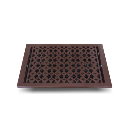 Cast Iron Floor Vent Cover / Register Size: 10” X 14” With Damper Top Faceplate Outer Size 11" X 15-1/2" Thickness 5 Mm, Handcrafted Tudor Mushroom Design (VR100)