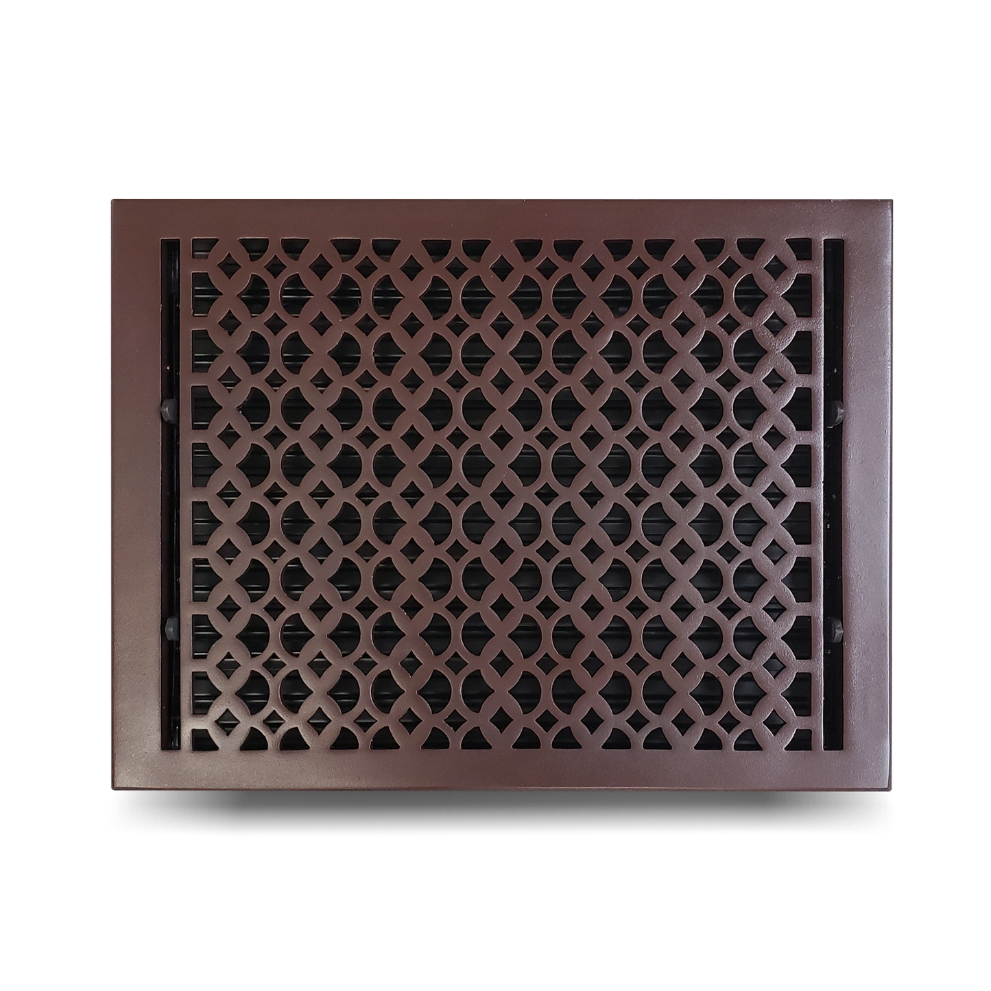 Cast Iron Floor Vent Cover / Register Size: 12” X 16” With Damper Top Faceplate Outer Size 13-1/2" X 18", Thickness 5 Mm, Handcrafted Tudor Mushroom Design (VR100)