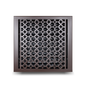 Cast Iron Floor Vent Cover / Register Size: 14” X 14” With Damper Top Faceplate Outer Size 14-1/4" X 15", Thickness 5 Mm, Handcrafted Tudor Mushroom Design (VR100)