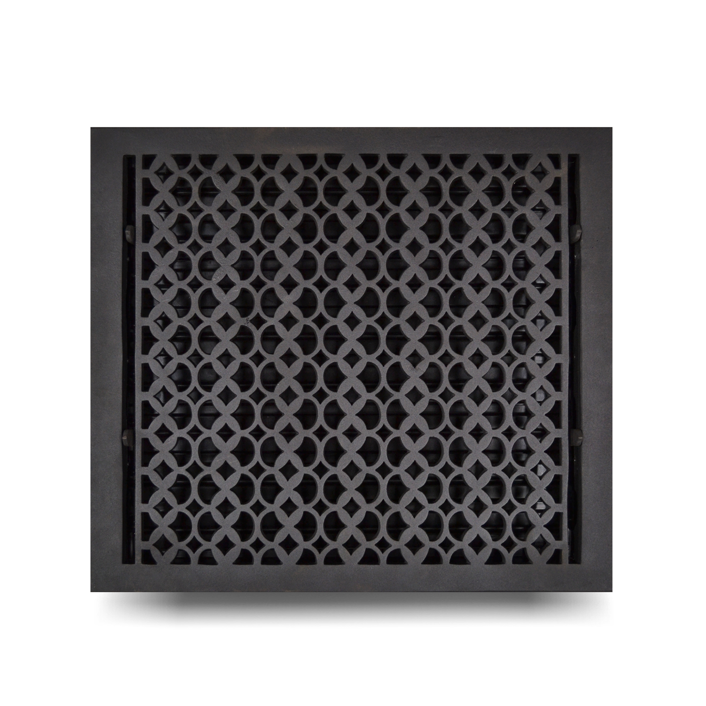 Cast Iron Floor Vent Cover / Register Size: 14” X 16” With Damper Top Faceplate Outer Size 16" X 15-1/2", Thickness 5 Mm, Handcrafted Tudor Mushroom Design (VR100)