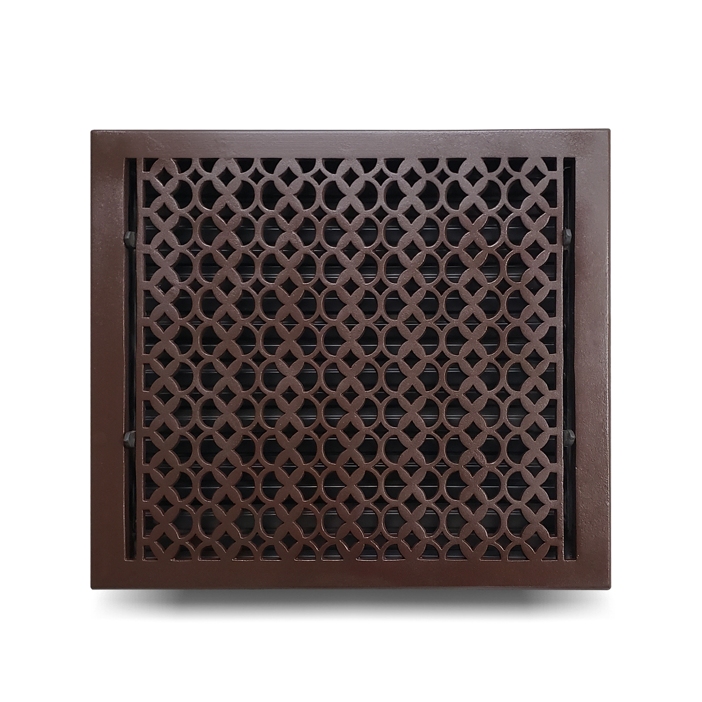 Cast Iron Floor Vent Cover / Register Size: 14” X 16” With Damper Top Faceplate Outer Size 16" X 15-1/2", Thickness 5 Mm, Handcrafted Tudor Mushroom Design (VR100)