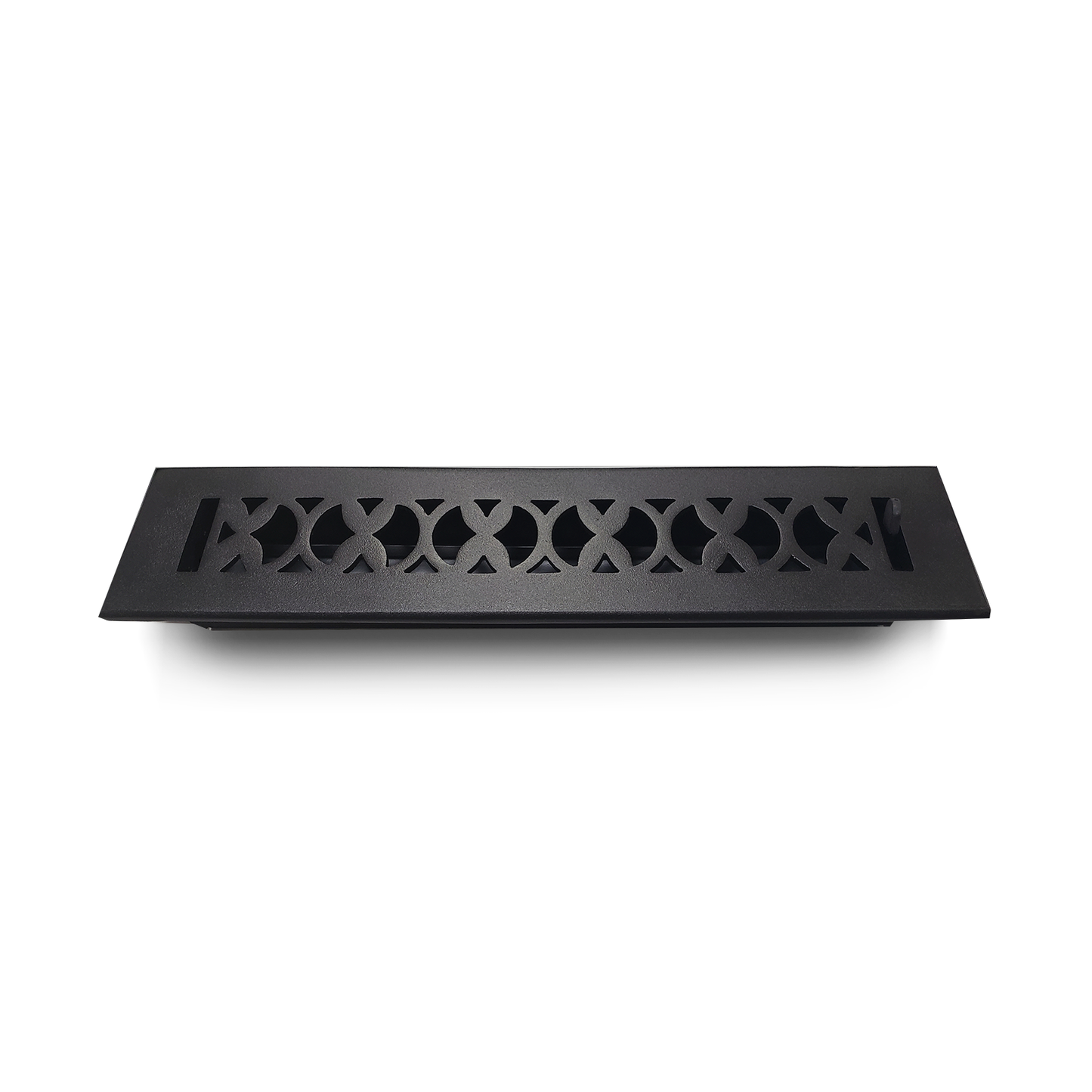 Cast Iron Floor Vent Cover / Register Size: 2” X 14” With Damper Top Faceplate Outer Size 4" X 15-3/4", Thickness 5 Mm, Handcrafted Tudor Mushroom Design (VR100)