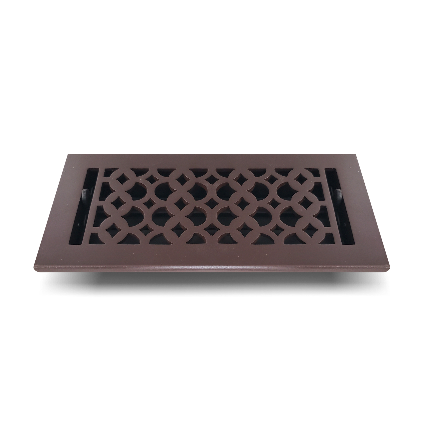 Cast Iron Floor Vent Cover / Register Size: 4” X 10” With Damper Top Faceplate Outer Size 6" X 12", Thickness 5 Mm, Handcrafted Tudor Mushroom Design (VR100)