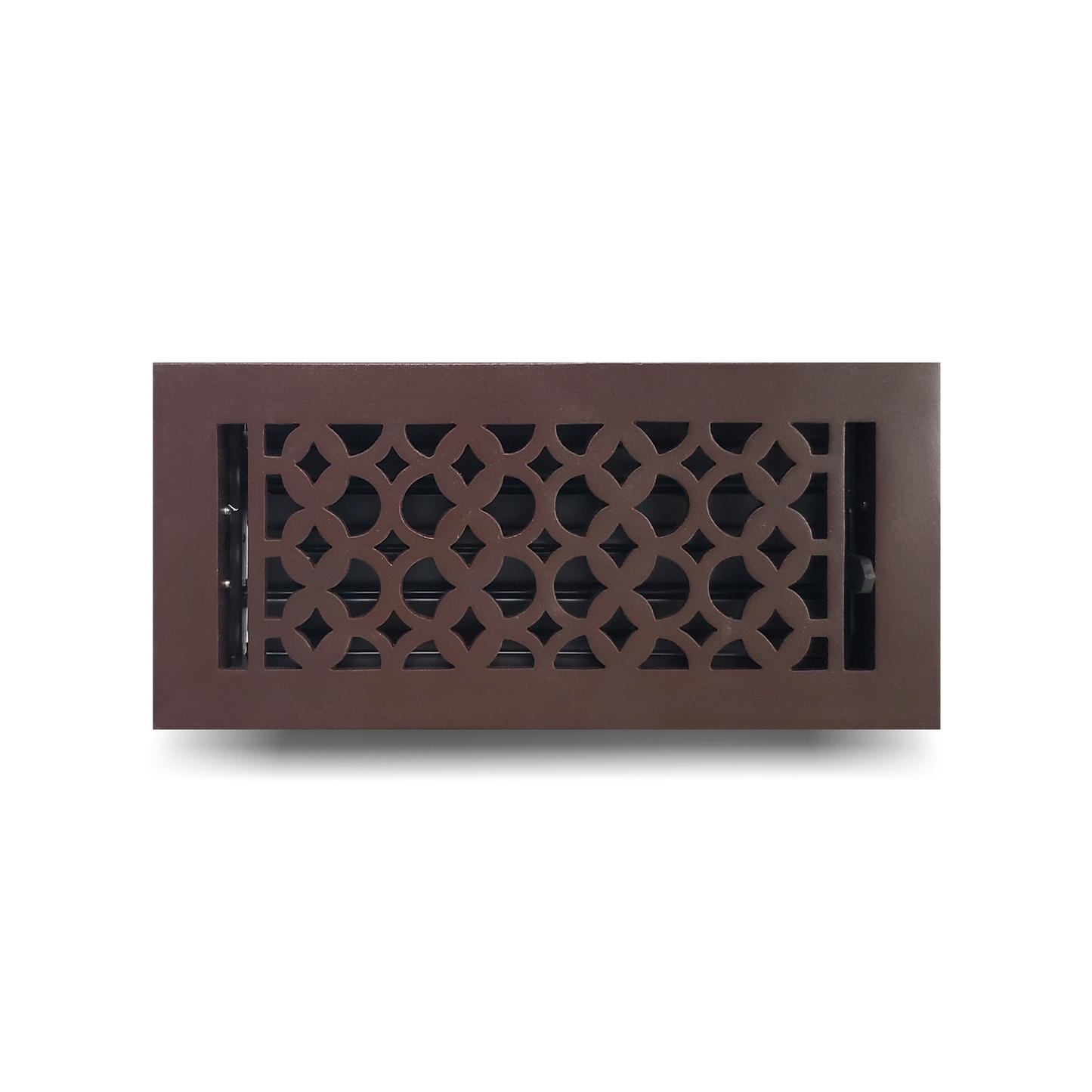 Cast Iron Floor Vent Cover / Register Size: 4” X 10” With Damper Top Faceplate Outer Size 6" X 12", Thickness 5 Mm, Handcrafted Tudor Mushroom Design (VR100)