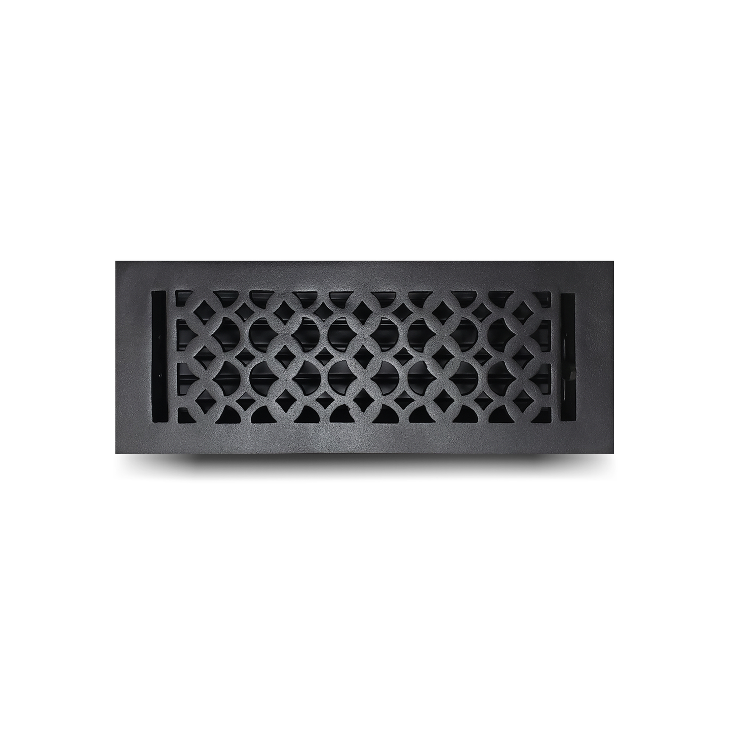 Cast Iron Floor Vent Cover / Register Size: 4” X 12” With Damper Top Faceplate Outer Size 5-1/2" X 14", Thickness 5 Mm, Handcrafted Tudor Mushroom Design (VR100)