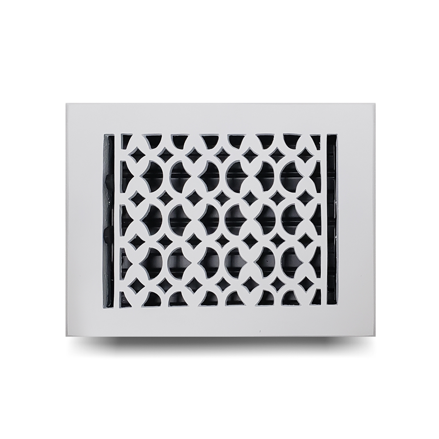 Cast Iron Floor Vent Cover / Register Size: 6” X 8” With Damper Top Faceplate Outer Size 7-1/4" x 9-3/4", Thickness 5 mm Handcrafted Tudor Mushroom Design (VR 100)