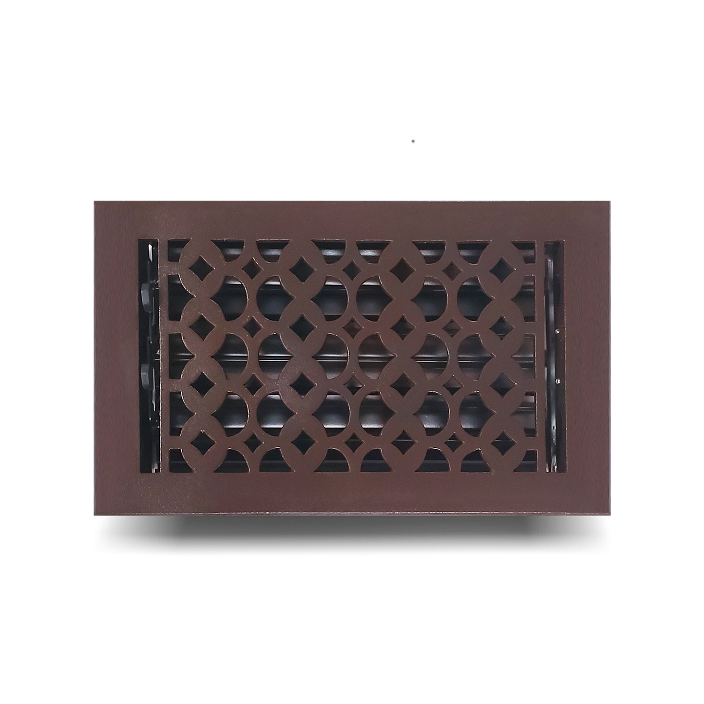 Cast Iron Floor Vent Cover / Register Size: 6” X 10” With Damper Top Faceplate Outer Size 7-1/4" X 11-3/4", Thickness 5 Mm, Handcrafted Tudor Mushroom Design (VR100)