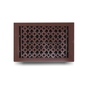 Cast Iron Floor Vent Cover / Register Size: 8” X 12” With Damper Top Faceplate Outer Size 9-1/4" X 14", Thickness 5 Mm, Handcrafted Tudor Mushroom Design (VR100)