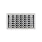 Cast Iron Floor Vent Cover / Register Size: 8” X 14” With Damper Top Faceplate Outer Size 9-1/4" X 15-3/4", Thickness 5 Mm, Handcrafted Tudor Mushroom Design (VR100)