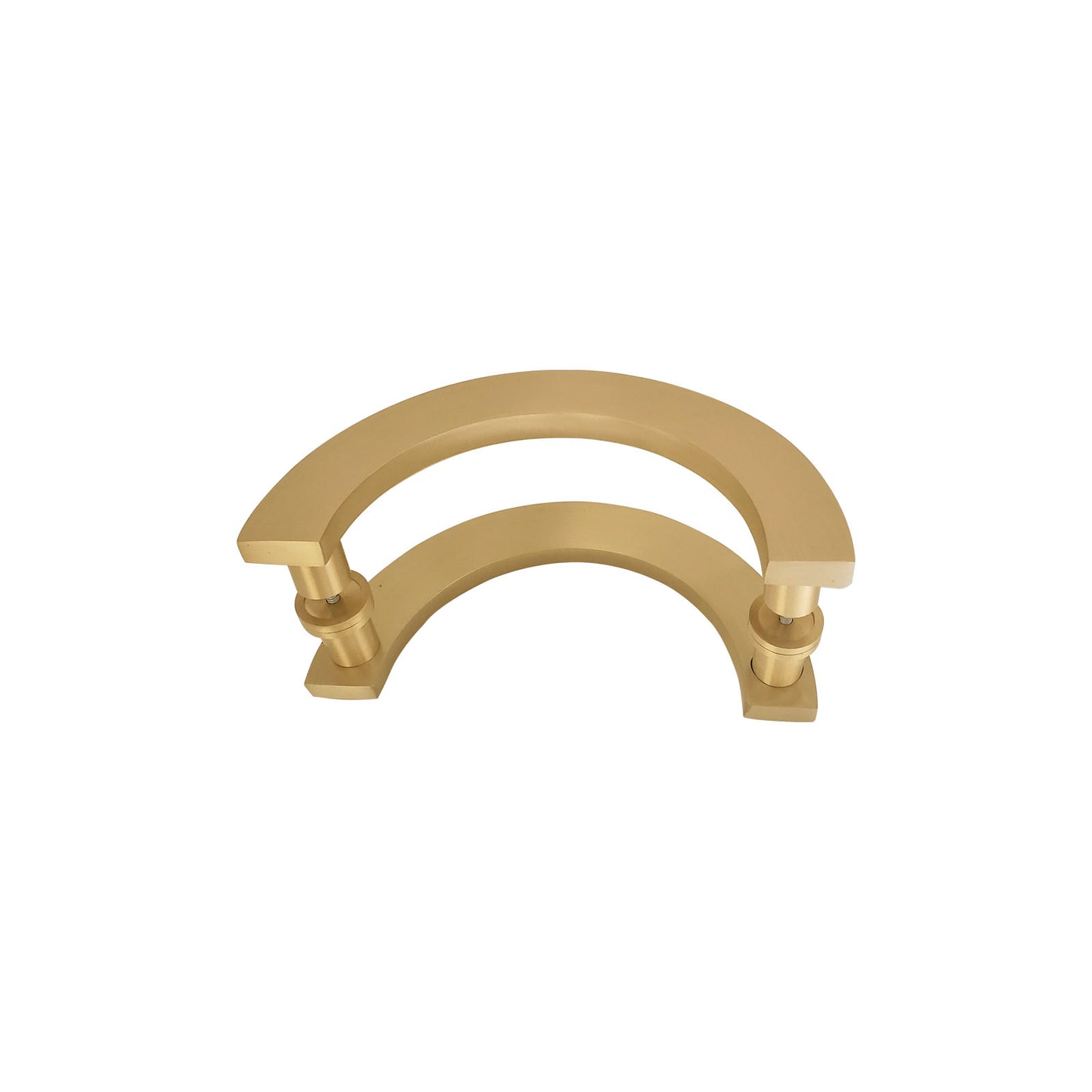 Door/Cabinet Handle Pull Half Moon 7″ B2B, Brushed Brass