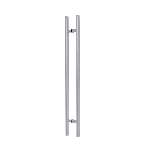 Door Pull Long Handle, Entry Door Handle 48″ Rectangle ‘H’ Shape, Stainless Steel 304 – Satin