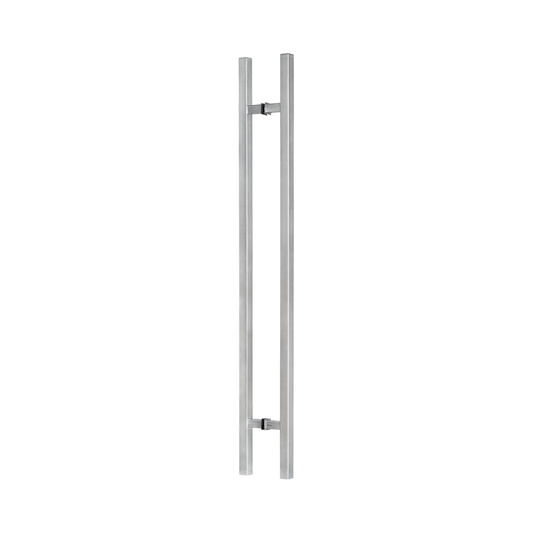 Door Pull Long Handle, Entry Door Handle 48″ Square ‘H’ Shape, Stainless Steel 304 – Satin