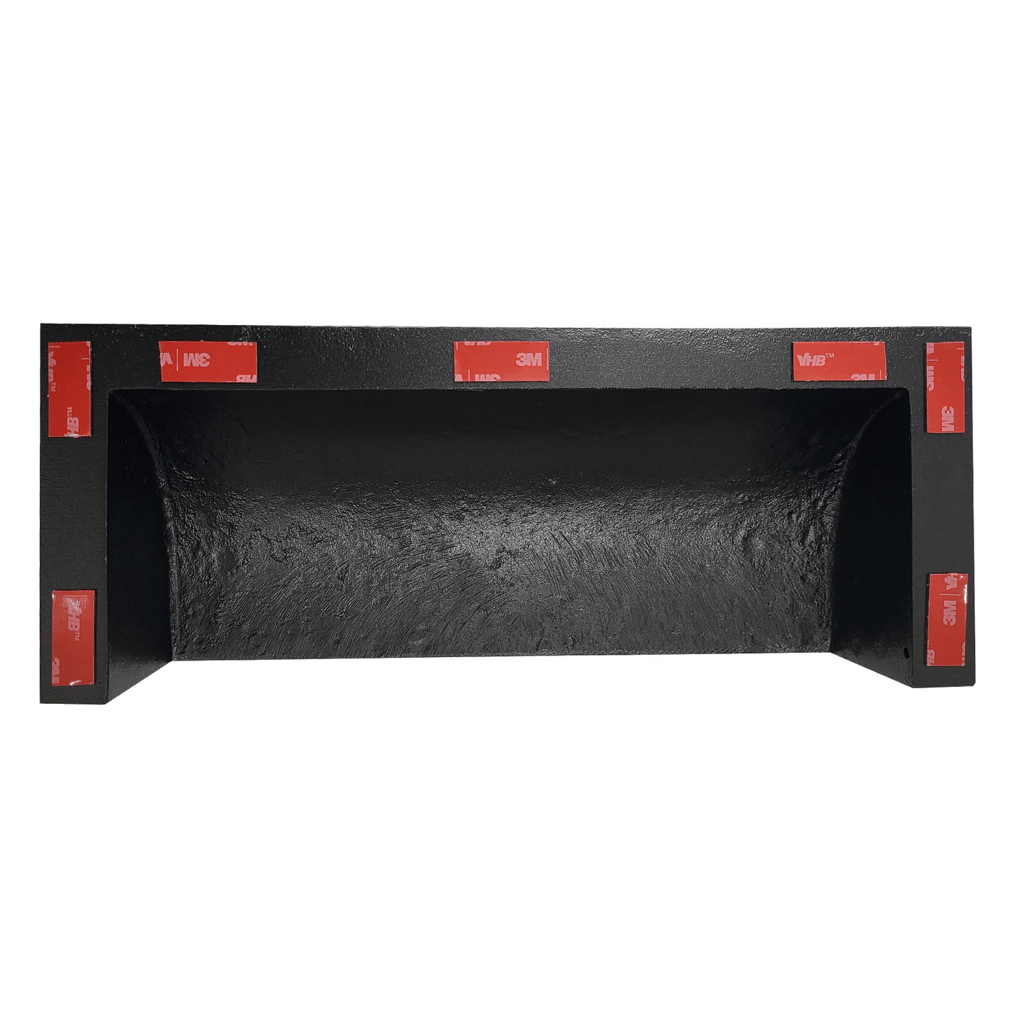 Floor Vent Air Deflector / Diverter 4" x 14" Vent Sizes Including 4"x14", and 6"x14" HVAC Duct Cover Decorative for Vents are Beneath a Bed, Sofa, Side Table, or Wardrobes Heavy Duty Cast Aluminum Black - Dome Design