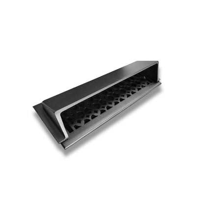 Floor Vent Air Deflector / Diverter 4" x 14" Vent Sizes Including 4"x14", and 6"x14" Decorative HVAC Duct Cover for Vents are Beneath a Bed, Sofa, Side Table, or Wardrobes Heavy Duty Cast Aluminum Metal - Modern Design