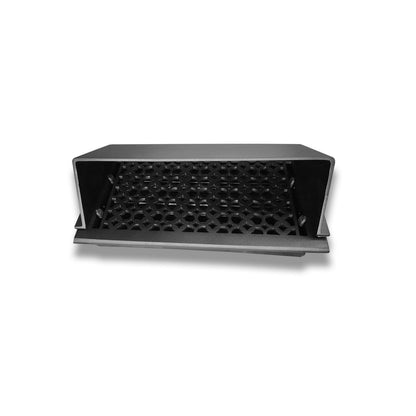 Floor Vent Air Deflector / Diverter 8" x 14" Vent Sizes Including 8"x14" HVAC Decorative Duct Cover for Vents are Beneath a Bed, Sofa, Side Table, or Wardrobes Heavy Duty Cast Aluminum Metal - Modern Design