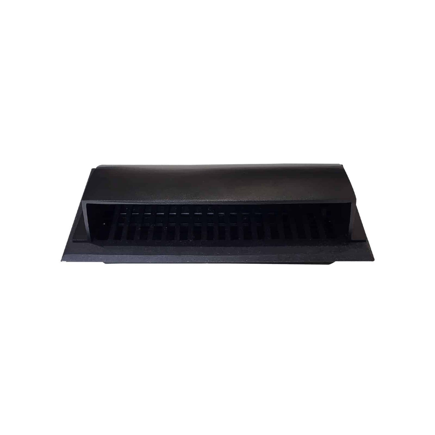 Floor Vent Air Deflector / Diverter 4" x 12" Vent Sizes Including 4"x12", and 6"x12" HVAC Decorative Duct Cover  for Vents are Beneath a Bed, Sofa, Side Table, or Wardrobes Heavy Duty Cast Aluminum Black - Dome Design