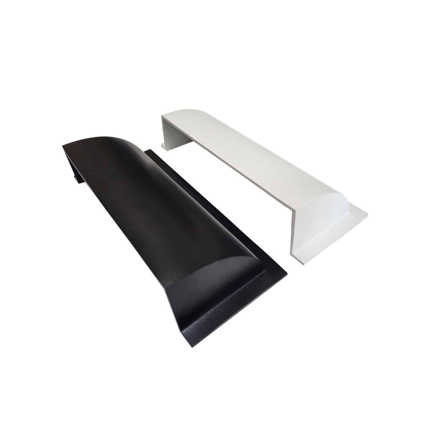 Floor Vent Air Deflector / Diverter 4" x 12" Vent Sizes Including 4"x12", and 6"x12" HVAC Decorative Duct Cover for Vents are Beneath a Bed, Sofa, Side Table, or Wardrobes Heavy Duty Cast Aluminum White- Dome Design