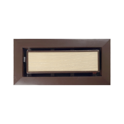 Match The Floor Flush Mount Floor Registers/Vent Cover 4" X 10" with Damper. Faceplate Size: 5.5" × 11.5". High-Quality Metal Cast Aluminum - Brown